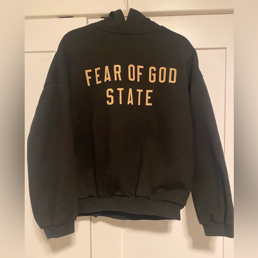 Fear of God State Essentials Black Hoodie